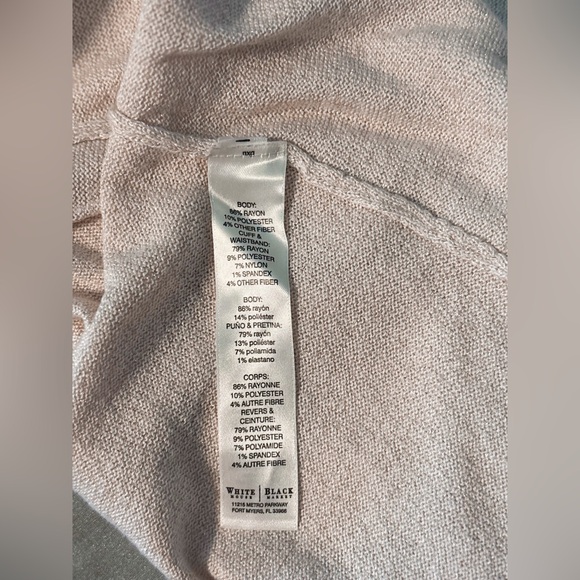 White House Black Market Cream Gold Open Cardigan - Picture 9 of 10